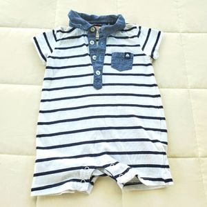 Gymboree striped onesie romper size 3-6 months